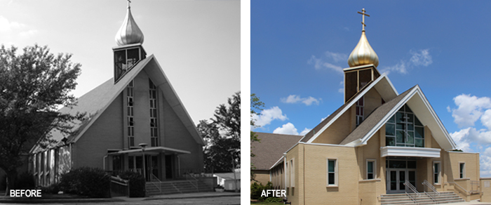 St John the Baptist_before and after2